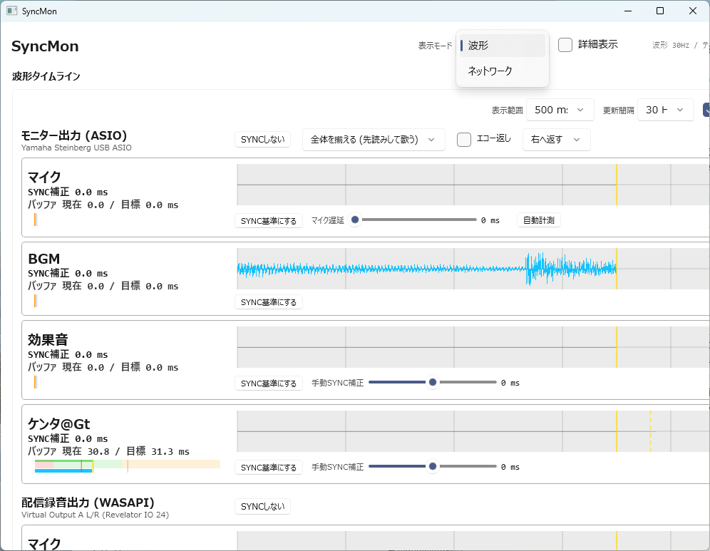 SyncMon ネットワークビュー
